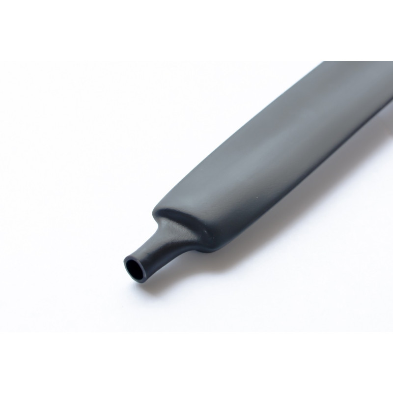 Heatshrink tubing 3:1 black - 12/4 mm