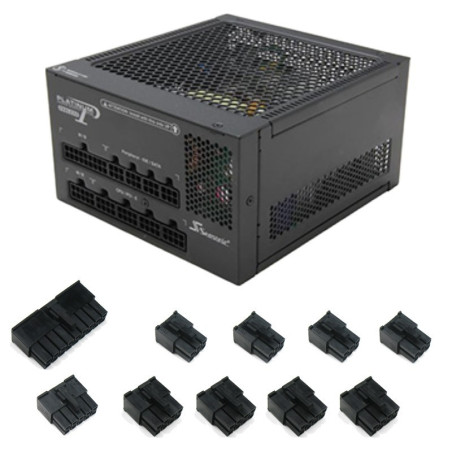 Seasonic PSU Platinum Fanless 520W  Modular Connector (Full Set 10pcs)