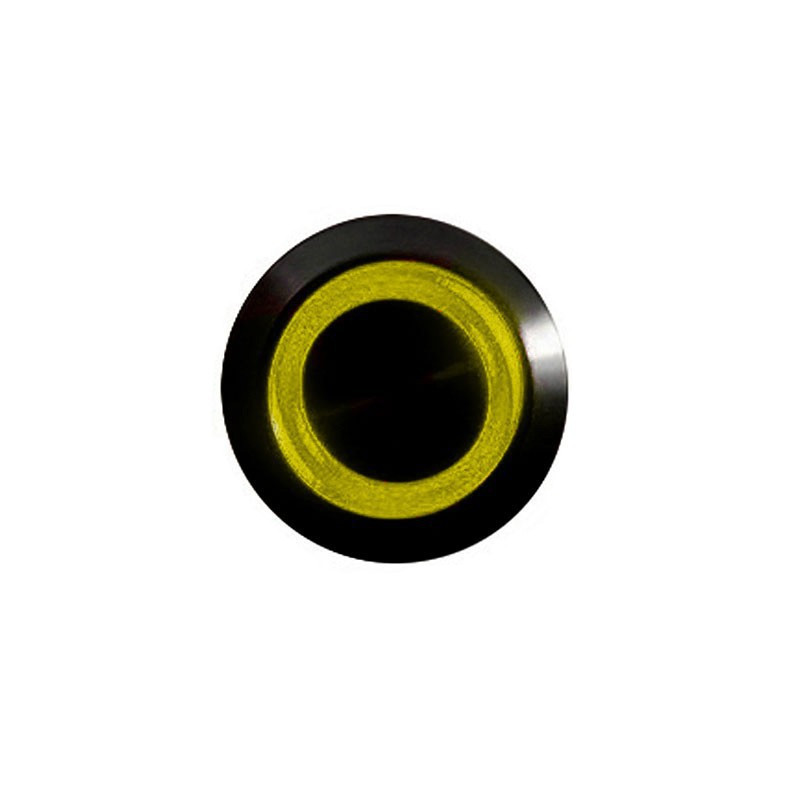 Push-button 16mm vandalism-proof nickel black - lighting led yellow