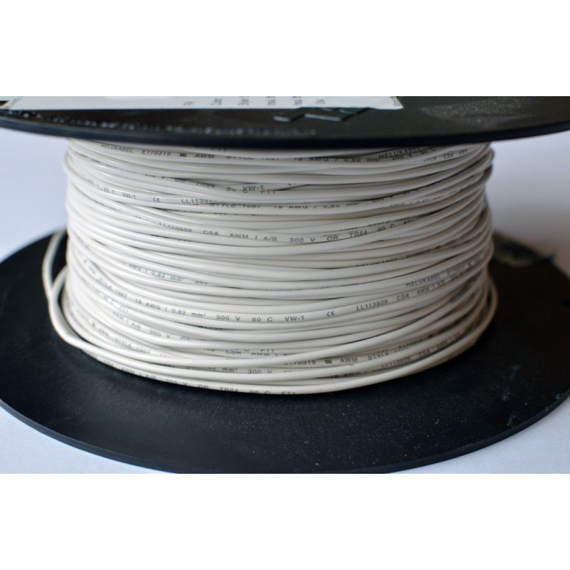 Wire HELUKABEL silicone AWG20 white