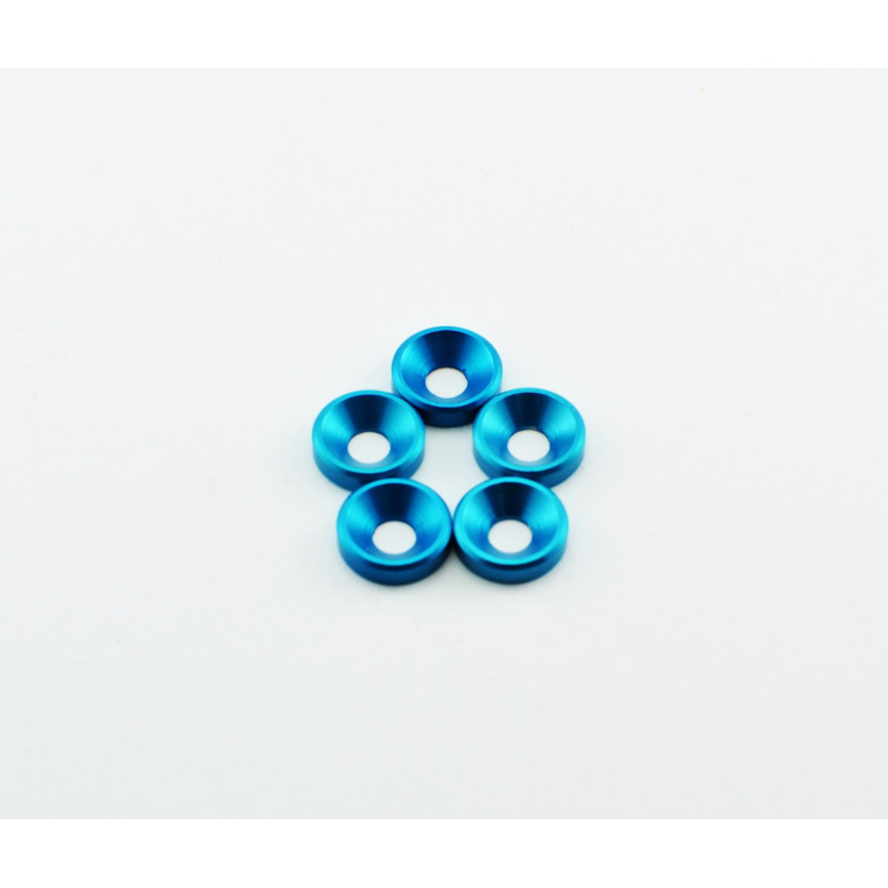 M3 ANODIZED COUNTERSUNK WASHERS BLUE