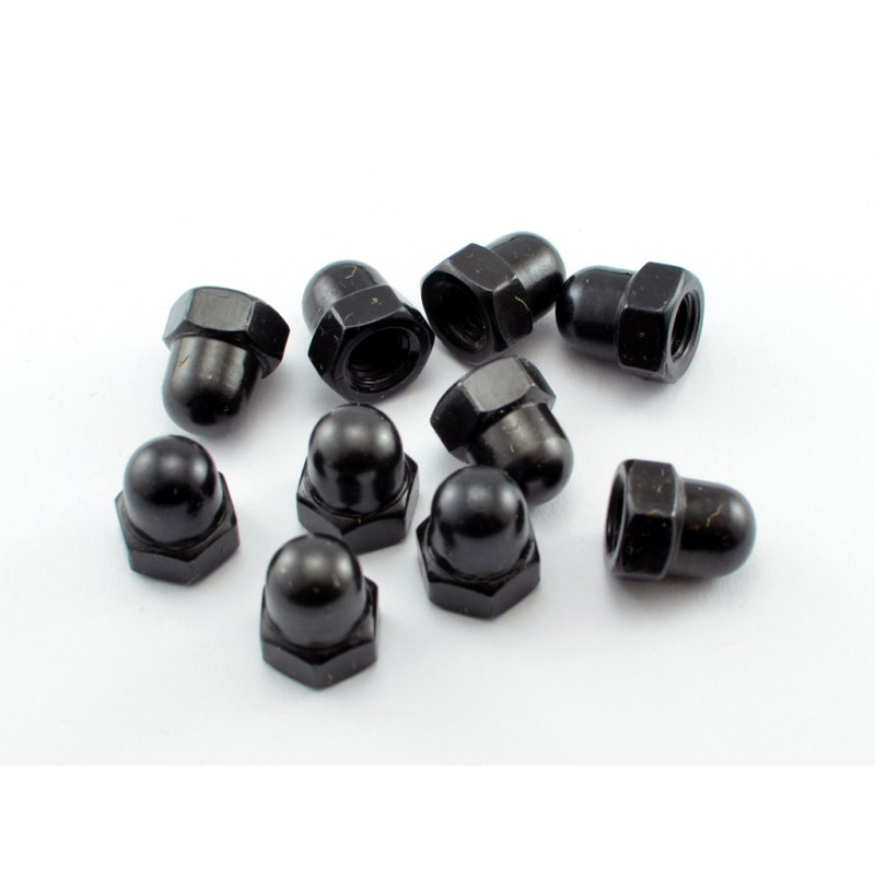 Nuts black zinc DIN 1587